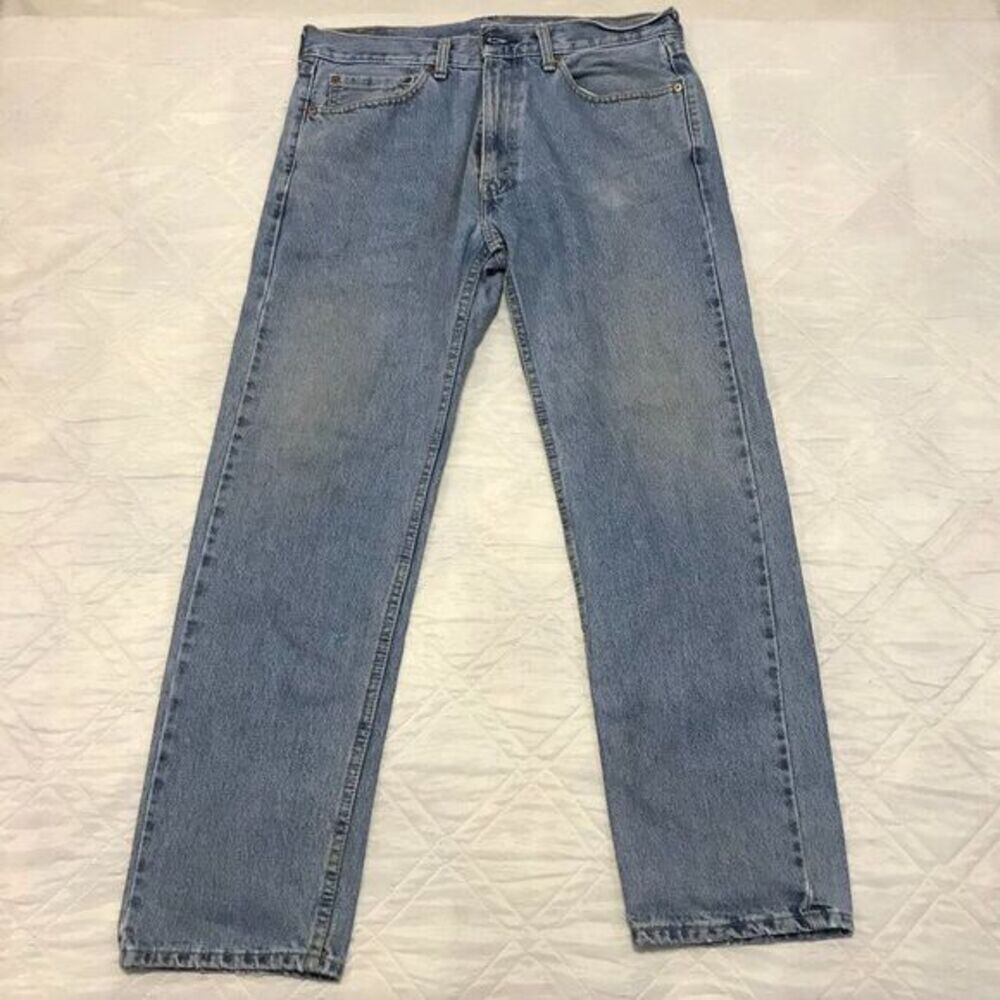 Levis Classic‎ 505 well worn faded blue jeans 34X30